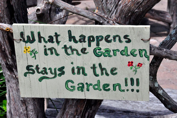 what happens in the garden
